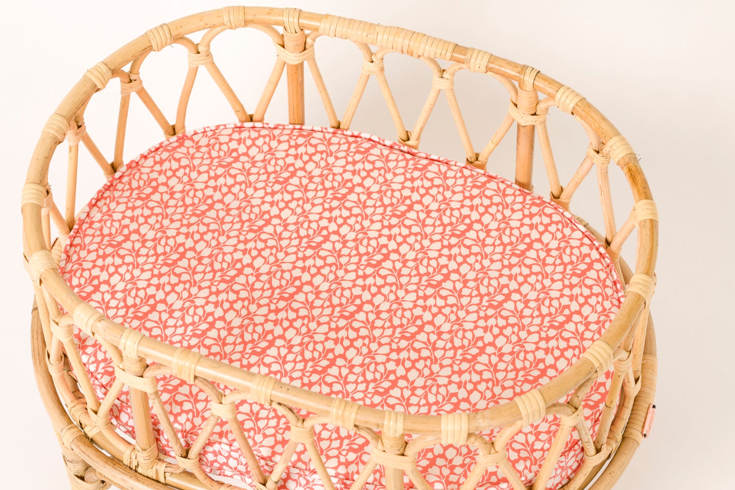 Poppie Toys Rattan Doll Crib - Signature Collection