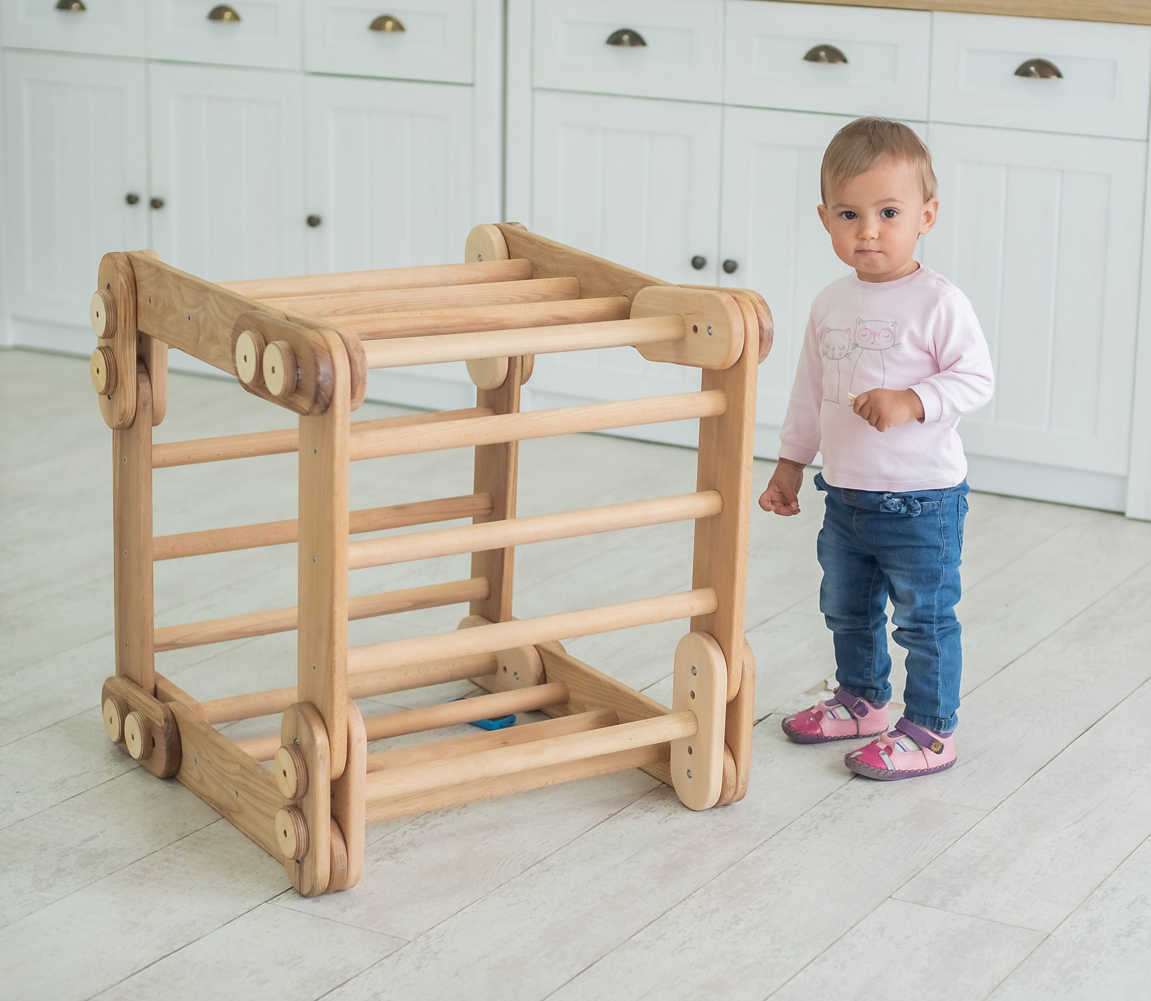 Snake Ladder – Montessori Climber for Kids 1-7 y.o. – Beige